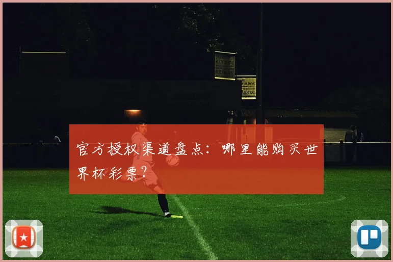 官方授权渠道盘点：哪里能购买世界杯彩票？